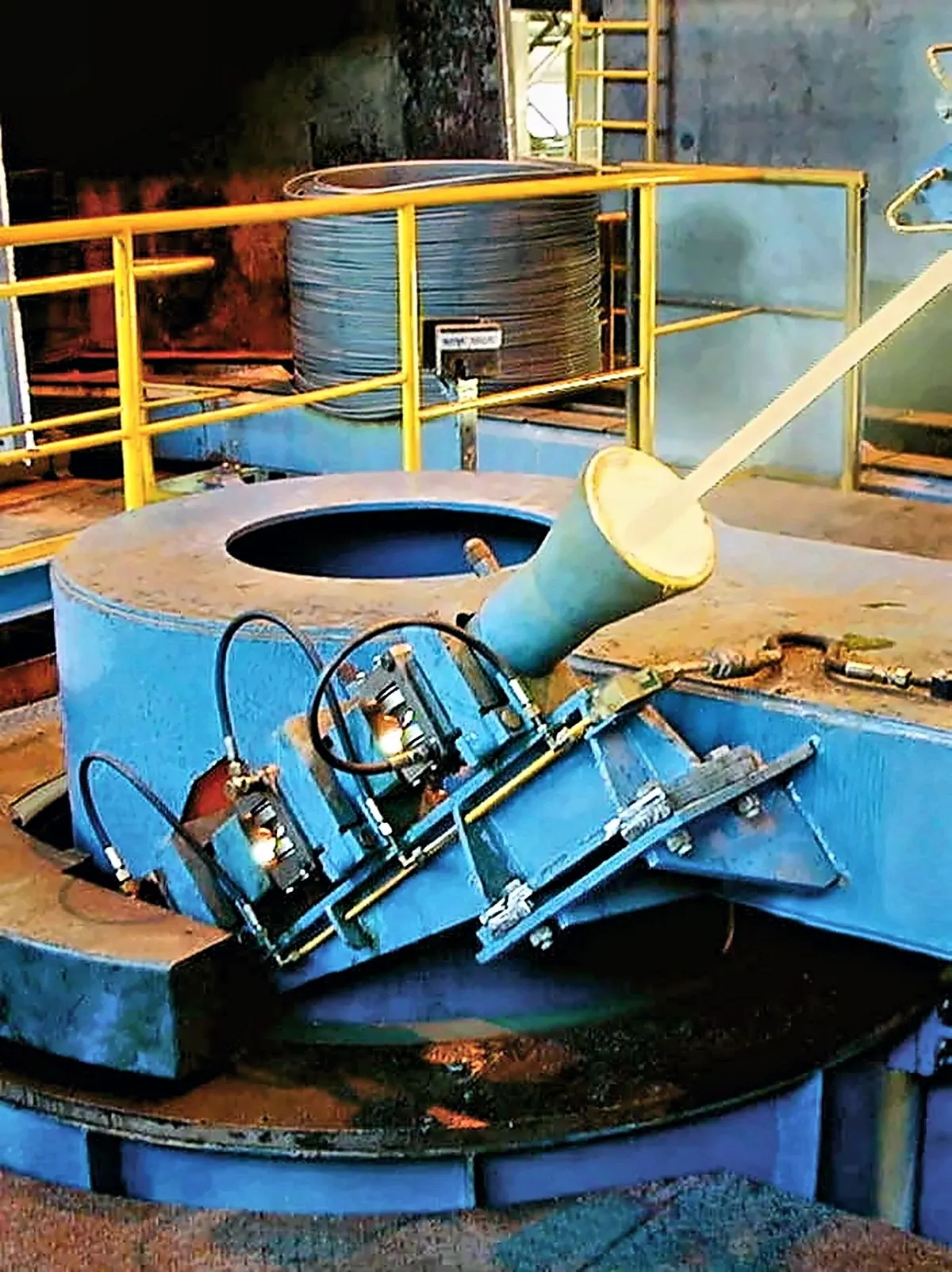 Spooler winding a coil