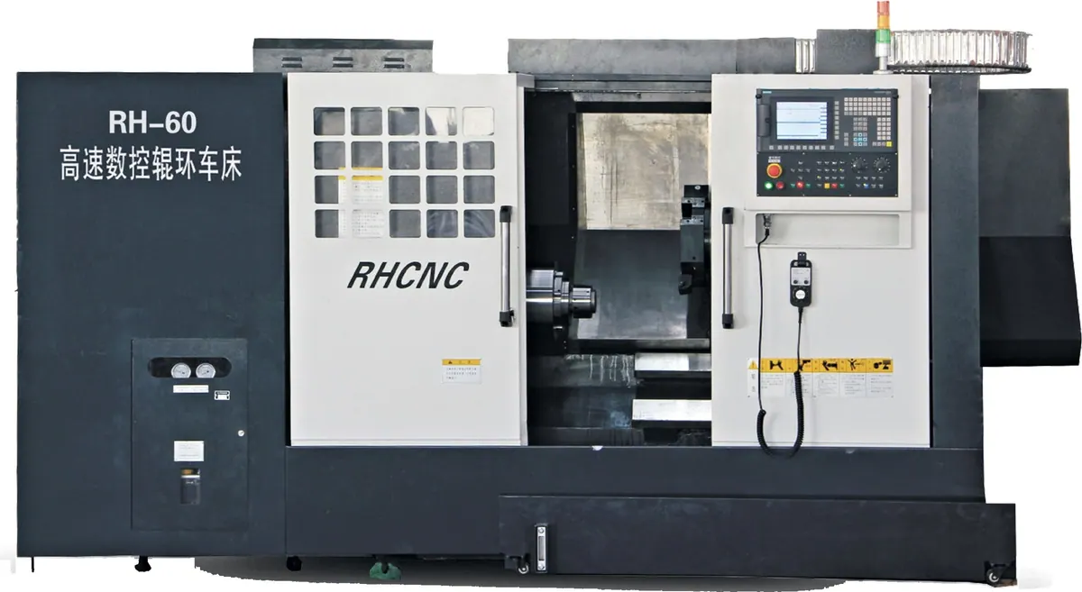 RH-60 CNC roll-ring lathe.