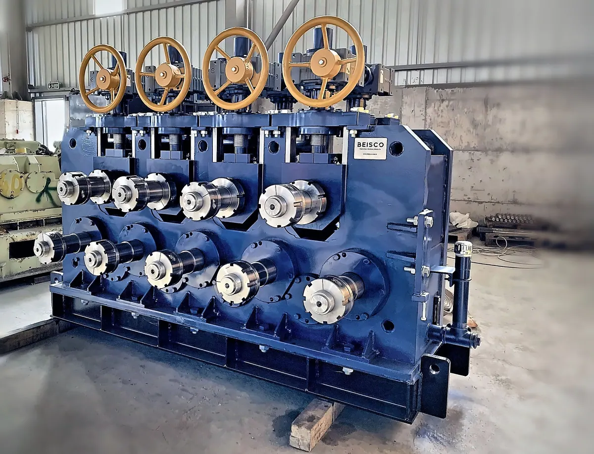 Straightening machine with BEISCO nameplate